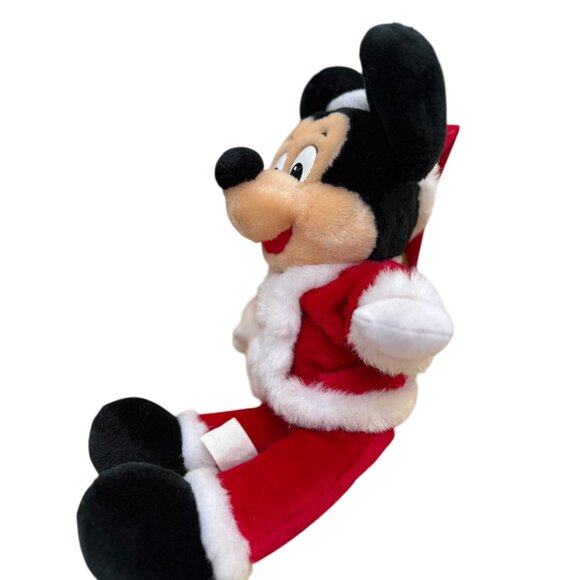 Disney Parks Christmas Santa Mickey Mouse Medium Plush - Picture 5 of 15